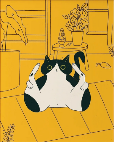 Print - Affiche 'Yoga félin' - Stefouchat