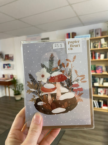 Carte Forêt enneigée - COFFRET DE 6