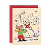 Carte JOIE D'HIVER GRANDE Paperole